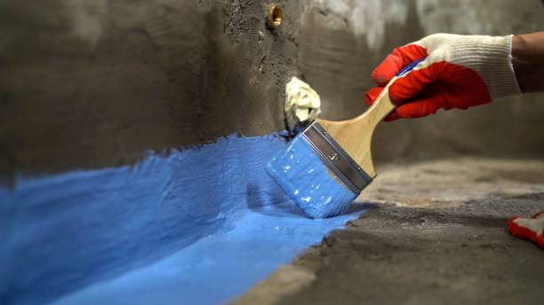 Commercial Waterproofing project at a Shipshewana, IN business property by SJ Waterproofing Pros